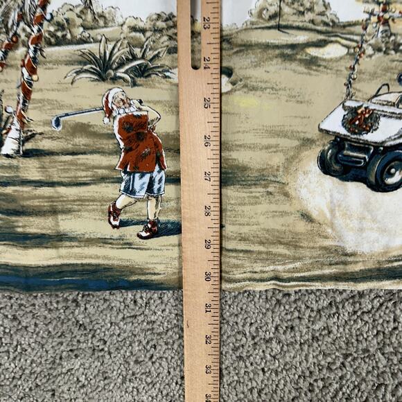 Windham Pointe Shirt Mens XL Golf Santa Christmas Hawaiian Button Up Holiday - Picture 8 of 11